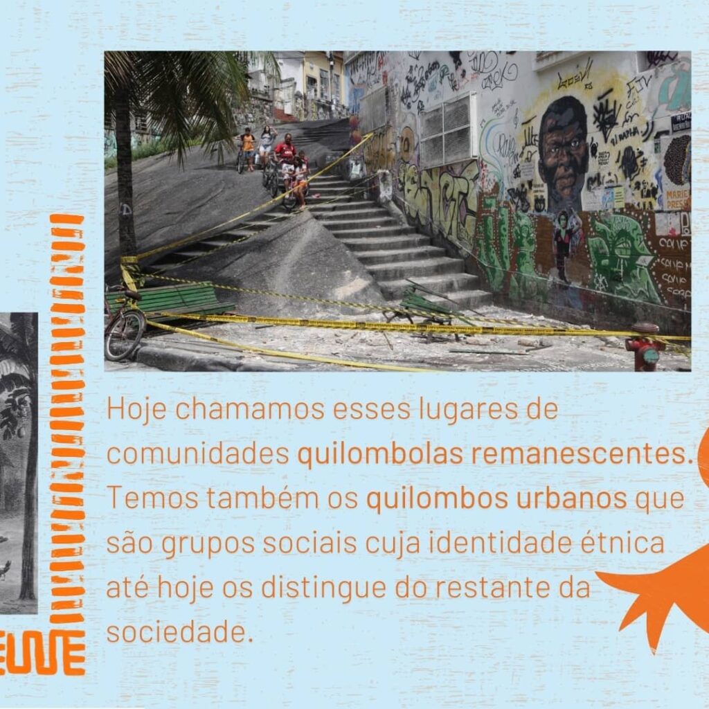 Quilombo Urbano - O que é Remanescentes de Quilombo - O que é um Mocambo, quilombo? Arte de Layanara